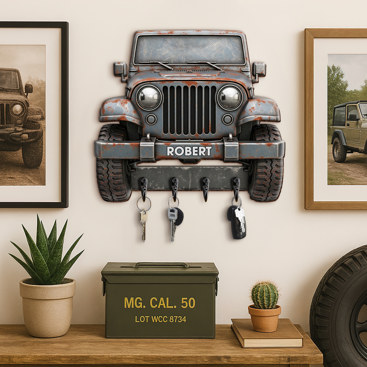 Off Road Car Key Hanger - Personalized Gifts For Off Road Lovers 01ohpu270625-Homacus
