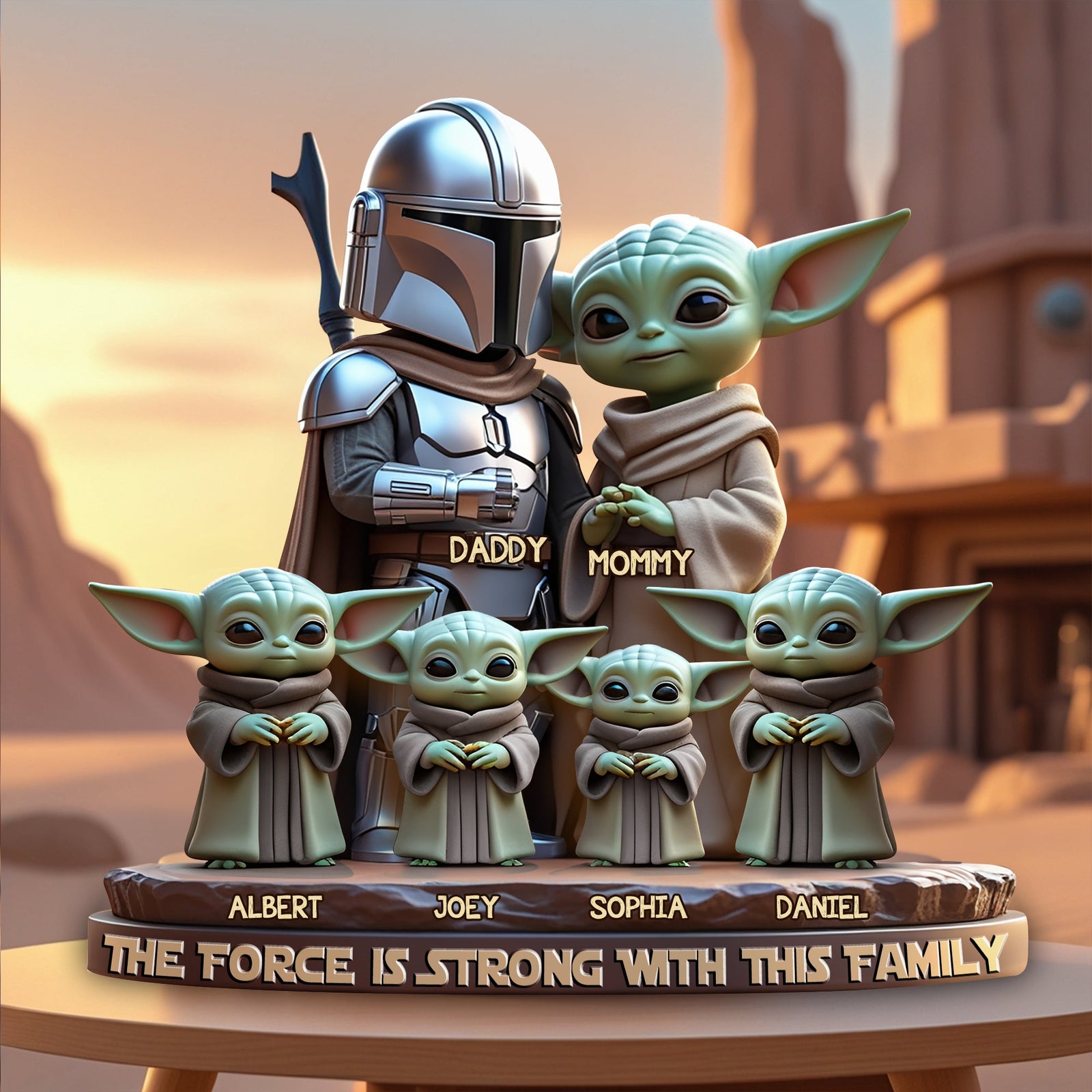 The Force Family Acrylic Plaque - Personalized Gift For Family 03XQLU100425-Homacus