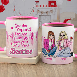 Personalized Gifts For Besties Accent Mug Yappin Besties 04XQLU021224HH-Homacus