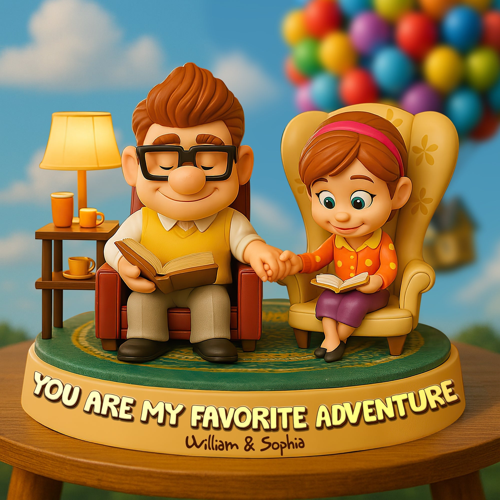 Couple Forever Acrylic Plaque Personalized Gifts For Couple 01HULU300525-Homacus