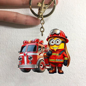 Personalized Gifts For Firefighter Keychain 03TGDT031224-Homacus