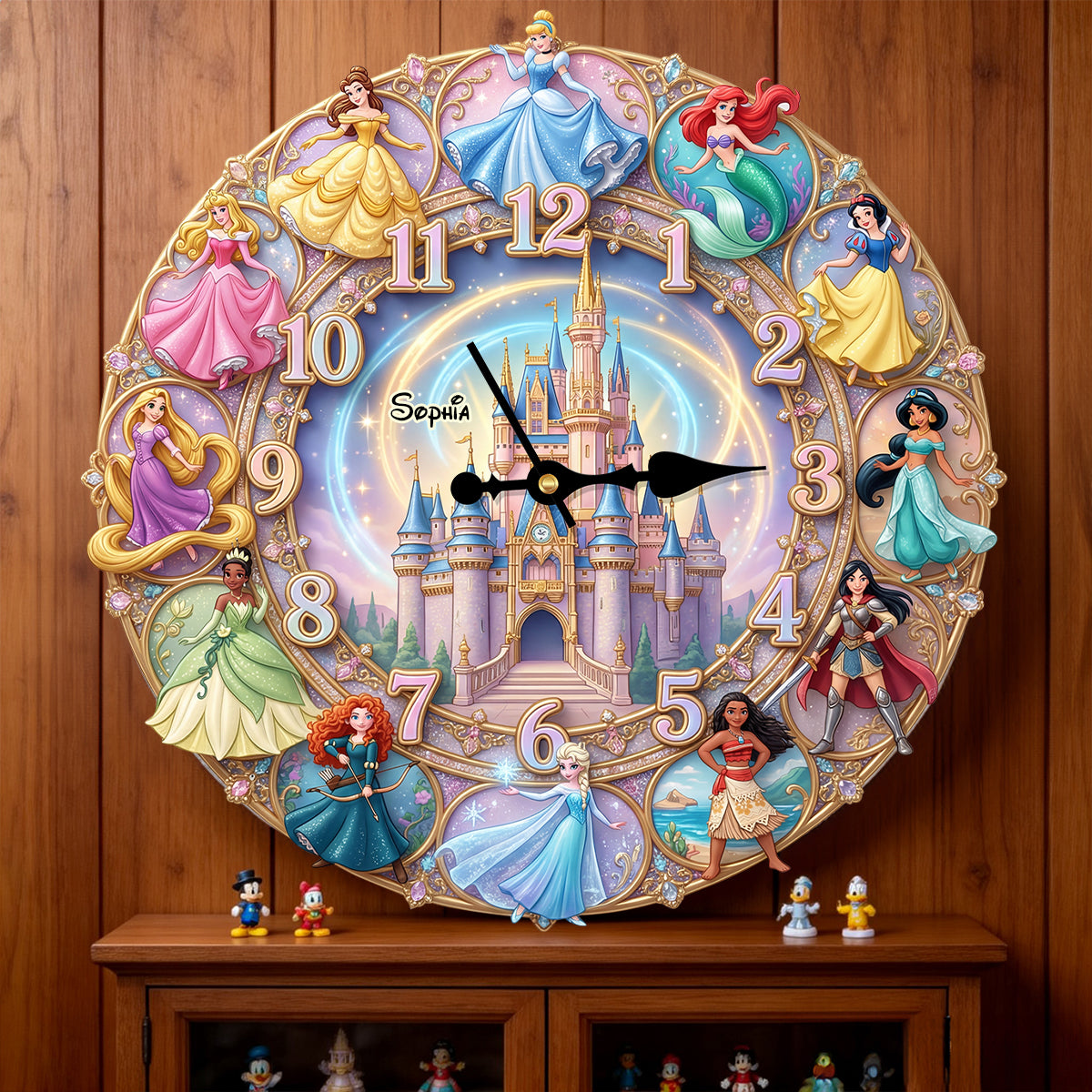 Personalized Gifts For Princess Fans Acrylic Hanging Wall Clock 04NATN310326-Homacus