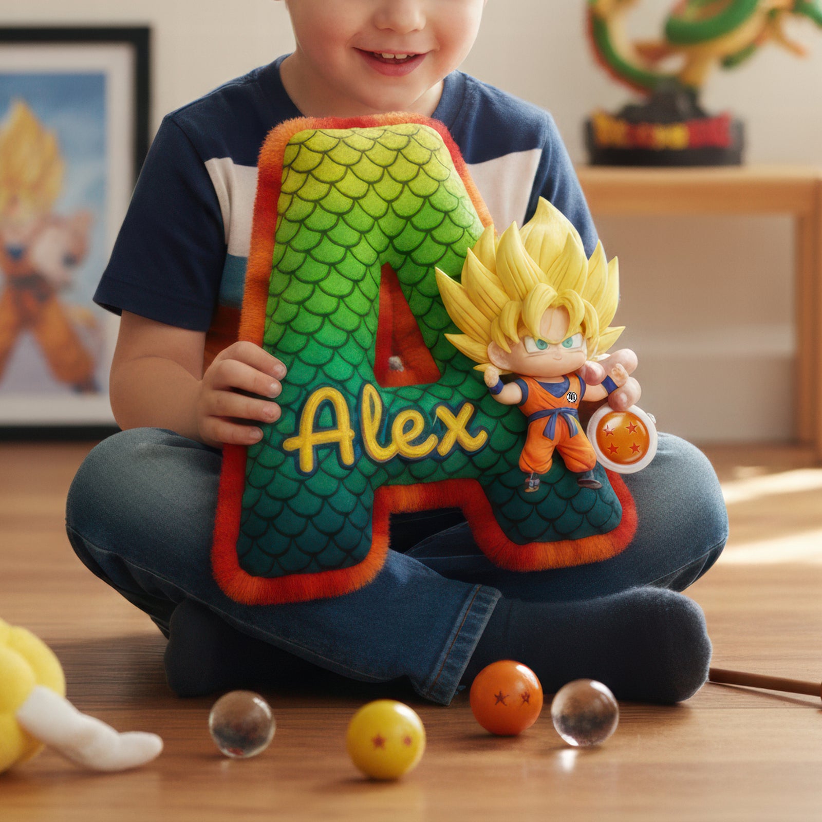 Strong Warrior Pillow – Personalized Initial Letter Gift 02huqn101225-Homacus