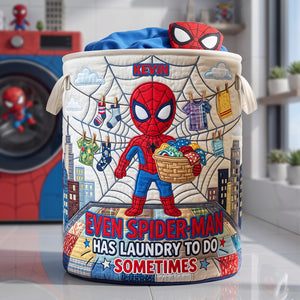 Funny Quilted Laundry Basket - Personalized Gifts For Kids 01HUTA040826-Homacus