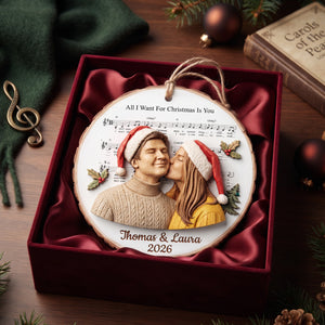 Couple Love Christmas Ornament - Custom Photo Gifts For Couple 08hulu161026-Homacus