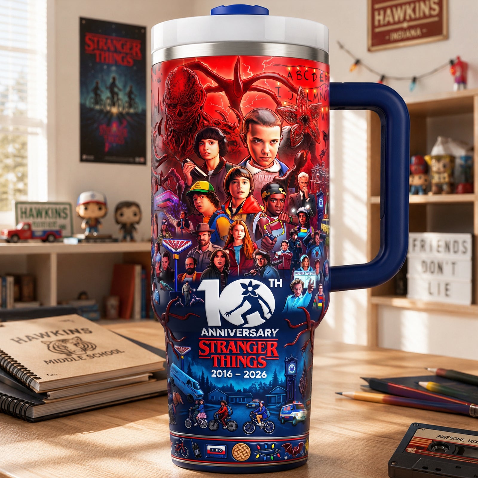 Fantastical World Colorful 40oz Tumbler With Handle - Personalized Gifts 02nalu200726-Homacus