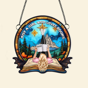 Personalized Gifts For Book Lover Girl Suncatcher Ornament 02OHMH251224TM-Homacus