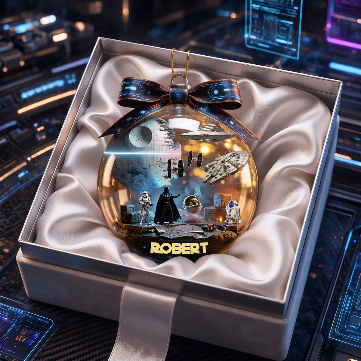 Space Scene Ornament - Personalized Christmas Gifts For Space Lovers 01OHLU200826-Homacus