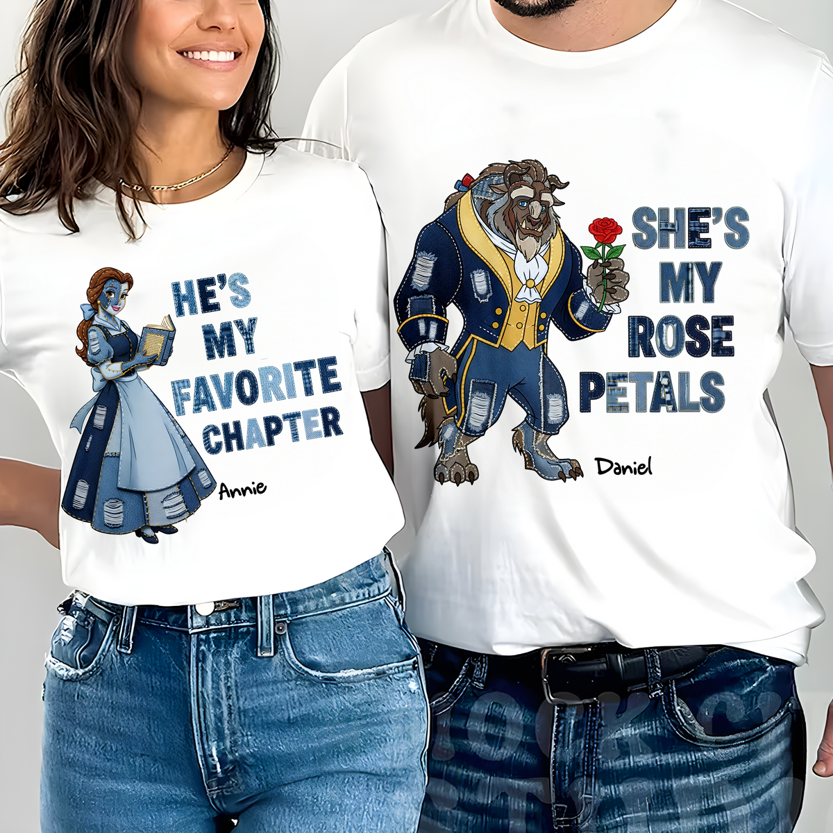 The Enchanted Couple Shirt - Personalized Gifts For Couples 02TGLU060625-Homacus