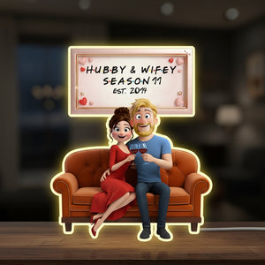 Romantic Couple Acrylic Light Box - Personalized Gifts For Couple 04natn081225-Homacus