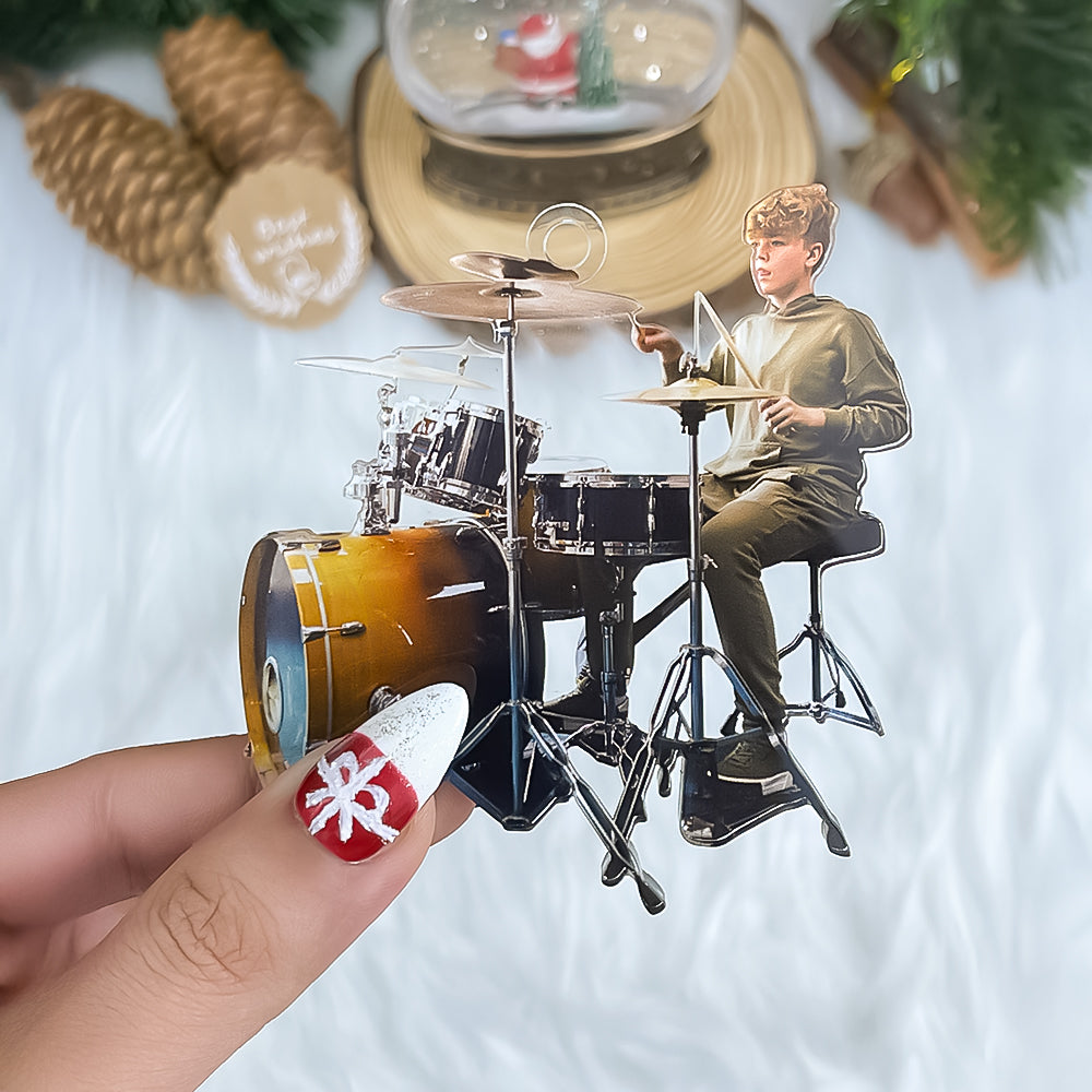 Custom Photo Gifts for Drummers Ornament 24acvp140924-Homacus