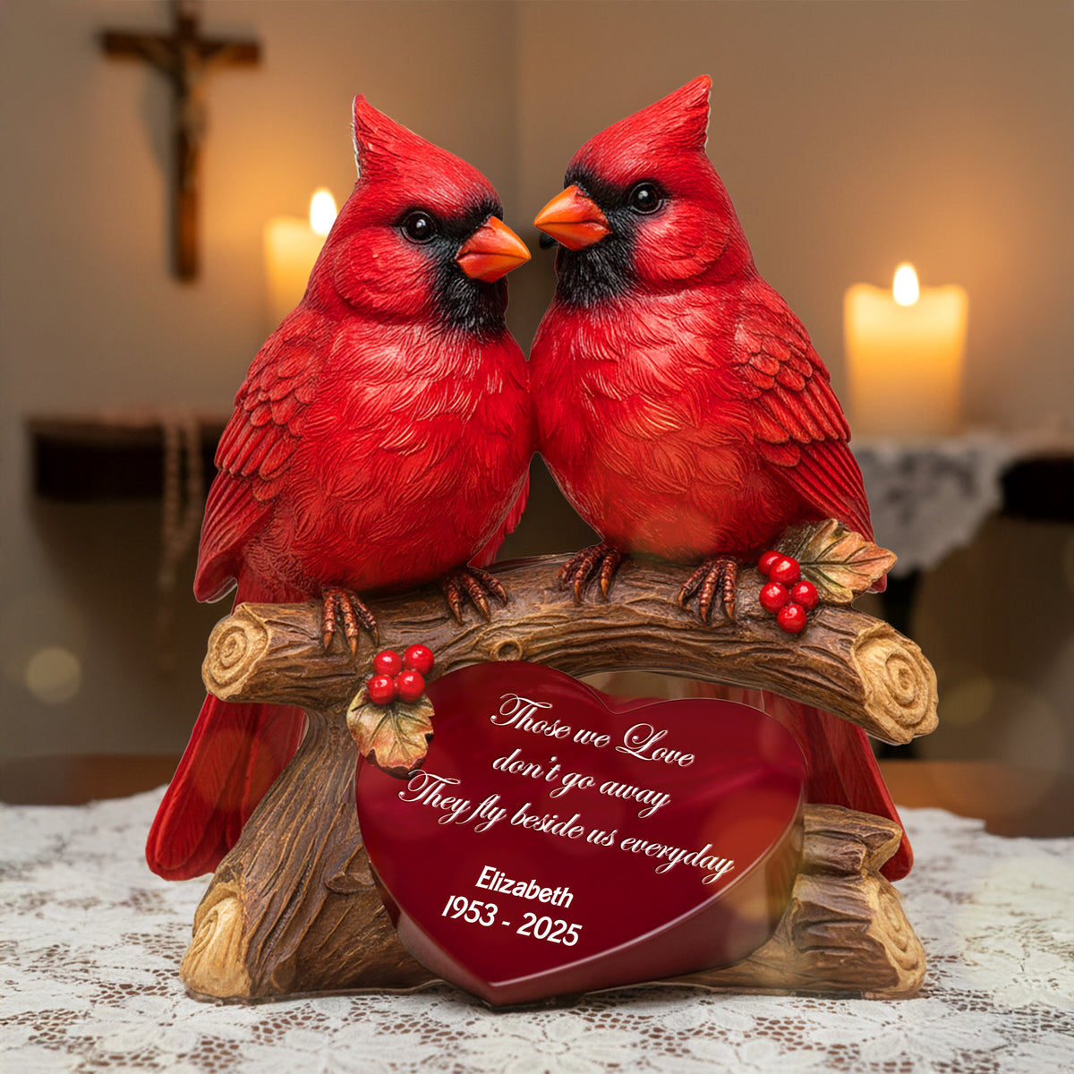 Cardinal Acrylic Plaque - Personalized Memorial Gifts 01pgmg131125-Homacus