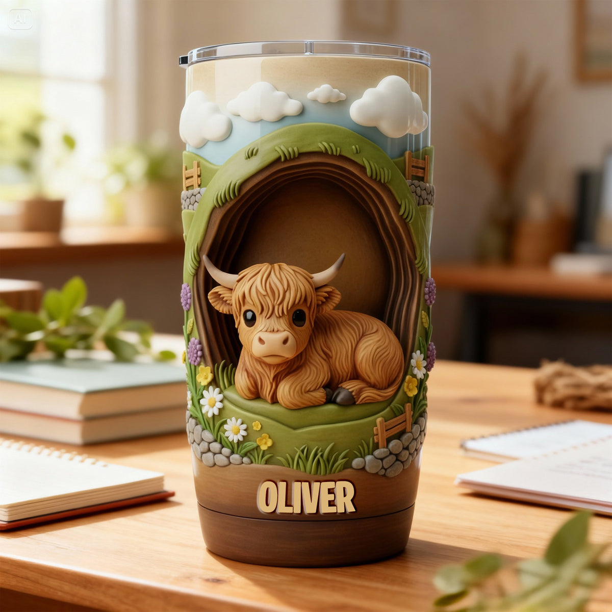 Highland Cow Tumbler - Personalized Gifts For Highland Cow Lovers 05kimg271225-Homacus