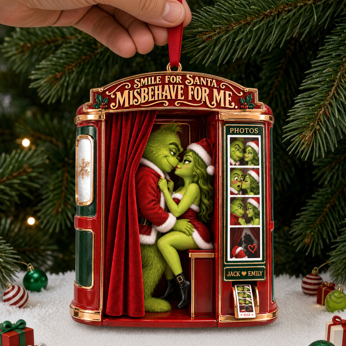 Cheeky Couple Acrylic Ornament - Personalized Gifts For Couples 06HALU160926-Homacus
