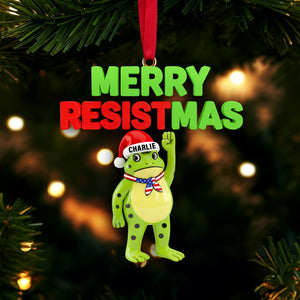 Merry Resistmas Ornament - Personalized Christmas Gift 03NALU281025-Homacus