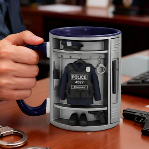 Police Coffee Accent Mug - Personalized Gifts For Police Officers 06kilu221225-Homacus