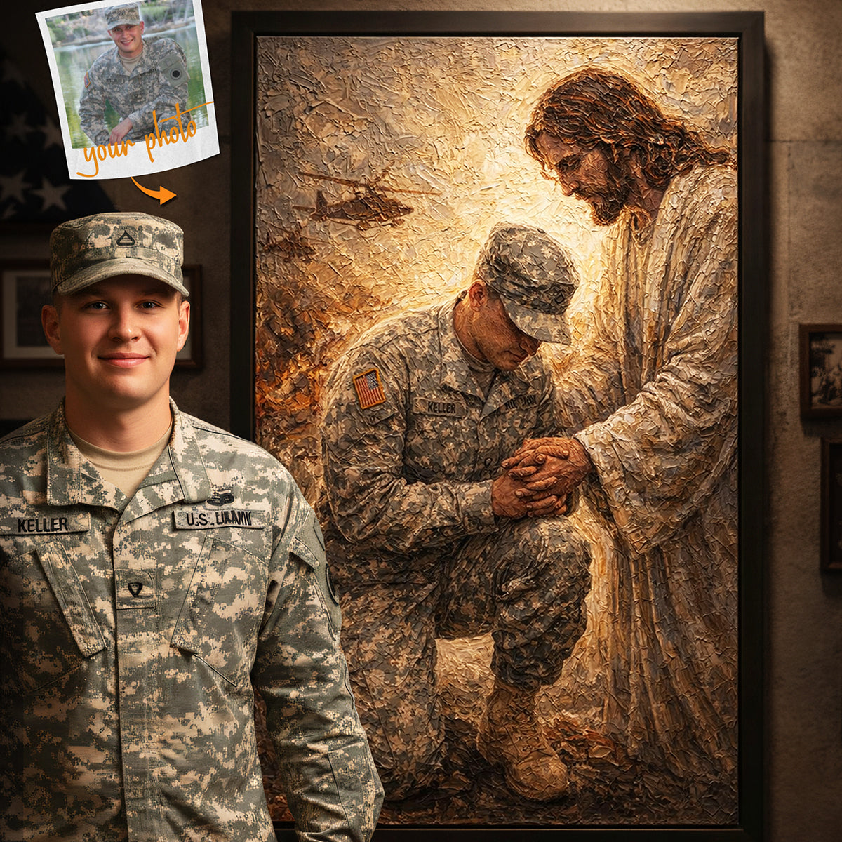God Bless Our Veterans Poster - Custom Photo Gifts For Veterans 03tgta270326-Homacus