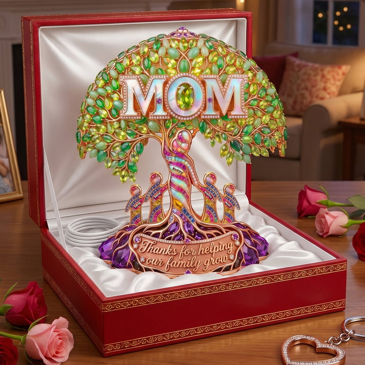Mom Tree Of Life Light Box - Personalized Gift For Moms 03HUQN170426-Homacus