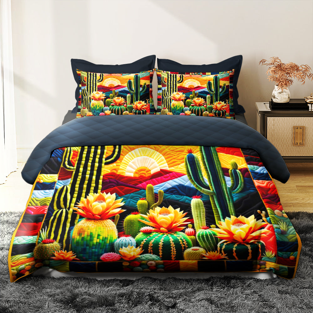 Catus Quilt Bed Set 041hutn210125-Homacus
