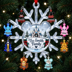 Snowy Christmas Memories Ornament - Personalized Gifts For Family 02OHDT080926