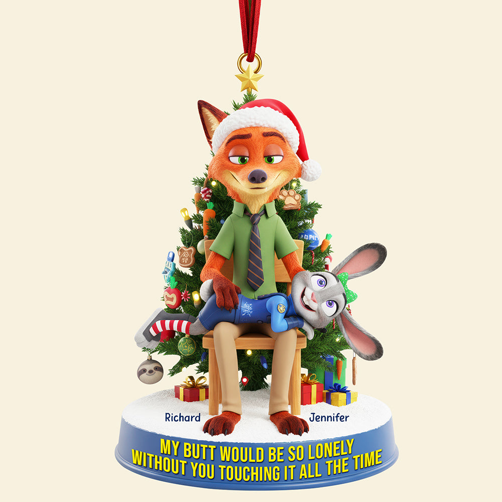 Cheeky Couple Ornament - Personalized Gifts For Couple 02naqn170925-Homacus