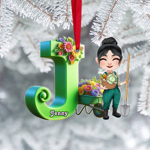 Custom Alphabet Letter Gifts For Garden Lovers Christmas Ornament 01ohtn211024hh-Homacus