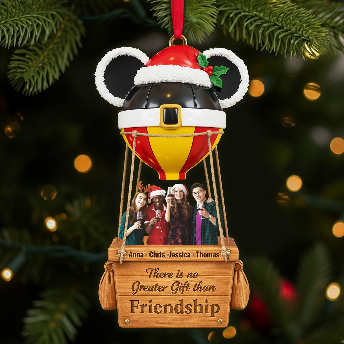 Greatest Friendship Custom Photo Ornament - Personalized Christmas Gifts For Friends 03TGLU240925-Homacus