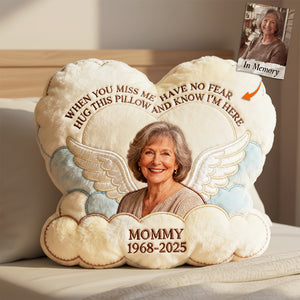 Miss The Angel In Heaven Shaped Pillow, Personalized Keepsake To Remember Loved One 03qhta221225-Homacus