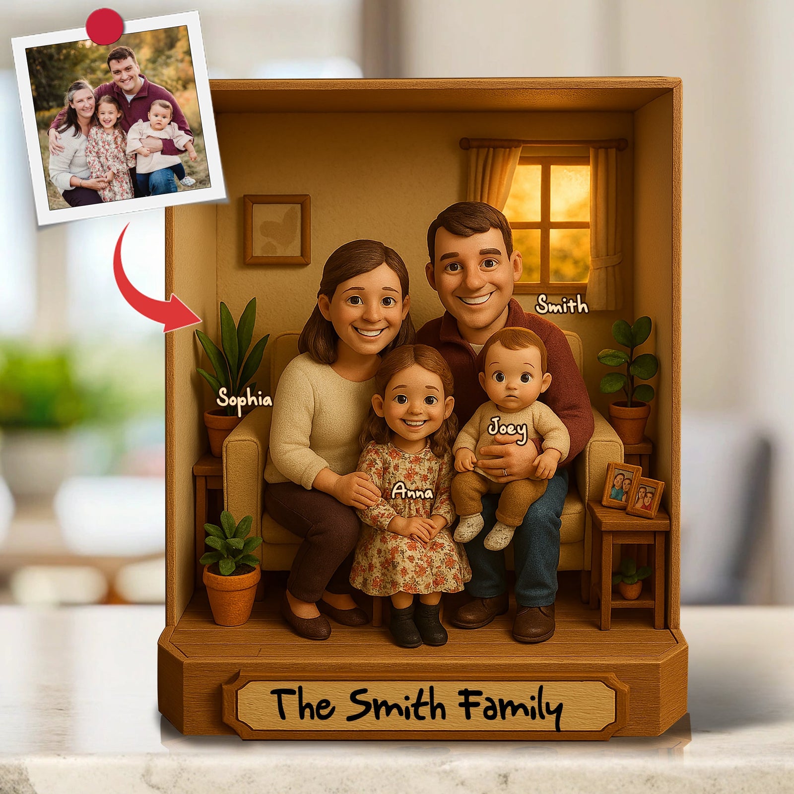 Personalized Custom Photo Gifts For Family Acrylic Plaque 02XQLU100425-Homacus