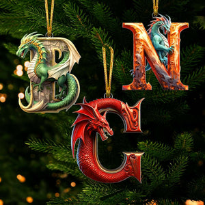 Dragon Hanging Ornament - Custom Alphabet Letter Christmas 04HUTN041124-Homacus