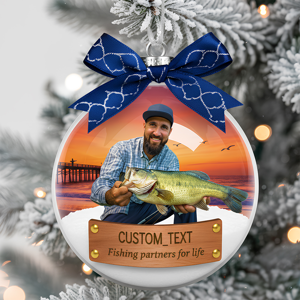Custom Photo Gifts For Fishing Lovers Christmas Ornament 01hydt051125-Homacus
