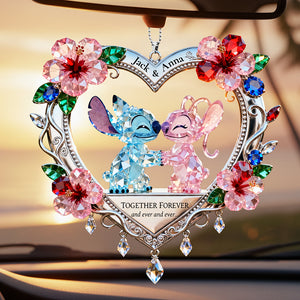 Happy Couple Car Hanging Ornament, Personalized Gifts For Couple 01qhta100126-Homacus