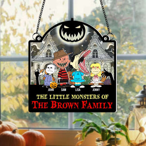 Personalized Halloween Gifts For Family Suncatcher Ornament, The Little Monster 01KAMH140924HG-Homacus