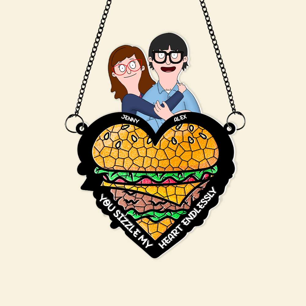 Personalized Gifts For Couple Window Hanging Suncatcher Ornament 04OHMH120225HG-Homacus
