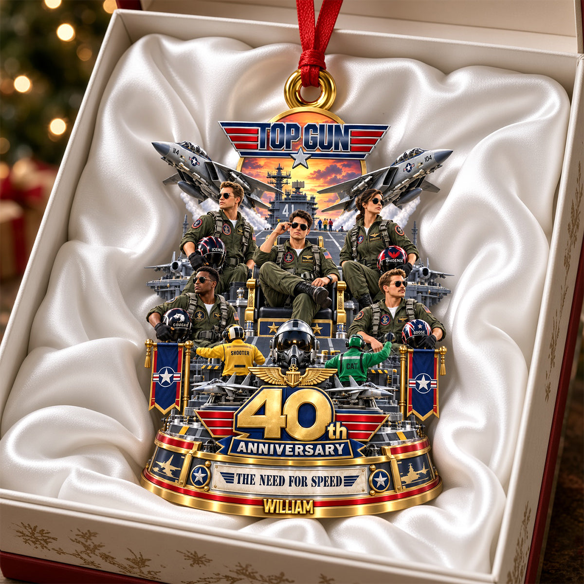 Flying Proud For 40 Years Acrylic Ornament - Personalized Christmas Gift 06ohdh170926