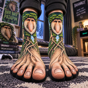 Brainrot Brr Brr Patapim Fun Socks, Personalized Gifts 05qhdh170926