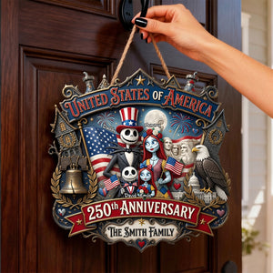 Patriotic Family Acrylic Sign - Personalized 250th Anniversary Gift For Family 04TYDH020626-Homacus