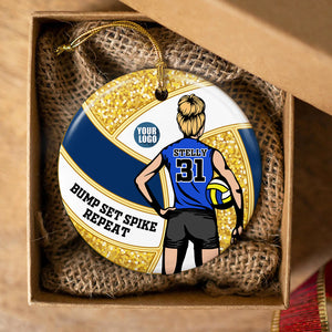 Personalized Gifts For Volleyball Players Ornament 01HUDT291024TM-Homacus