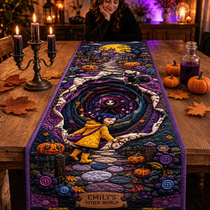 Spooky Halloween Quilted Table Runner - Personalized Gifts For Halloween 03hadt120826-Homacus