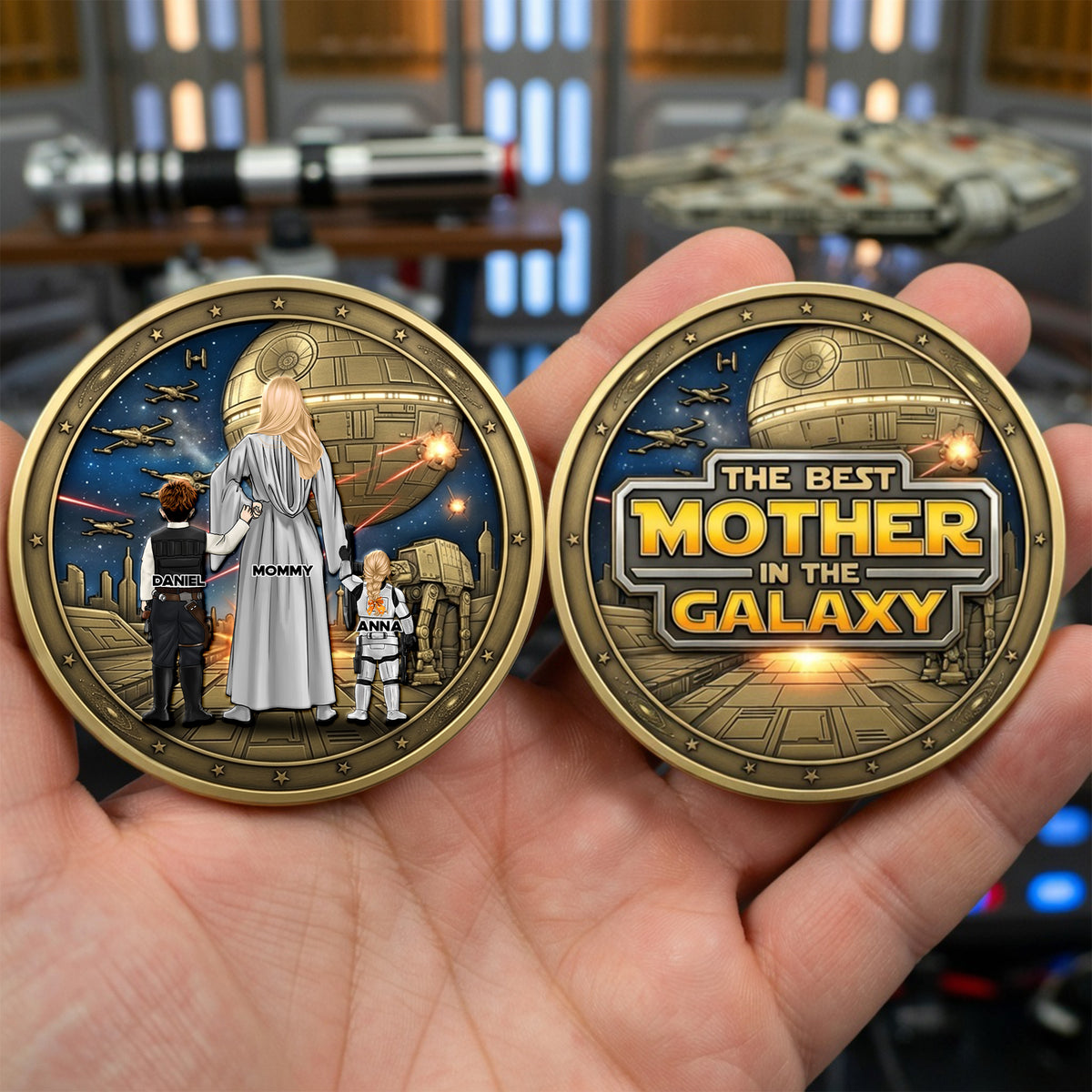 Best Mom Ever Metal Coin - Personalized Gifts For Mom 04OHLU110326-Homacus