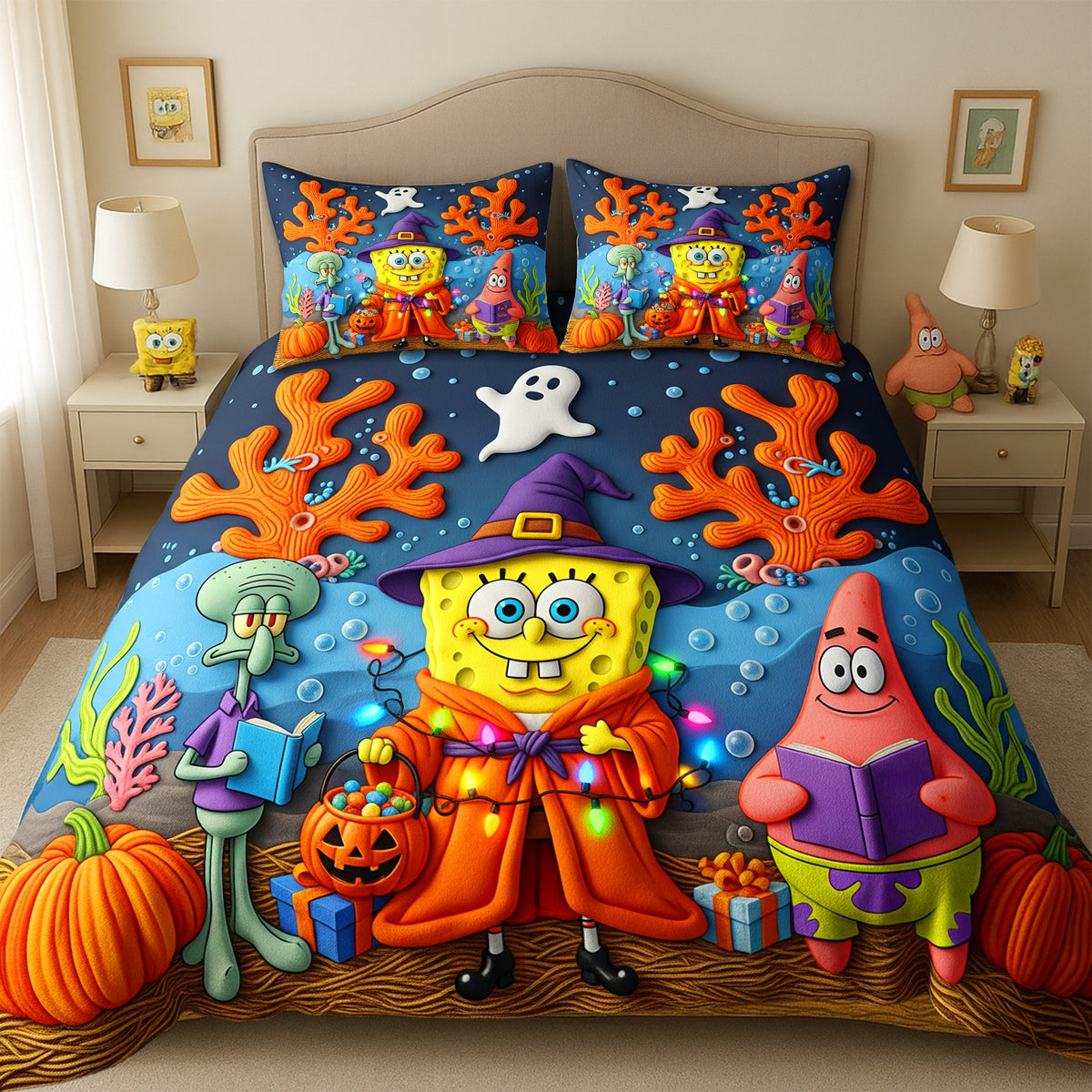 Halloween Quilt Bedding Set Special Line - Gift For Halloween 05PAMG120825-Homacus