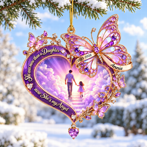 Walking Together In Heaven Acrylic Ornament - Personalized Memorial Gift 03QHQN101026-Homacus
