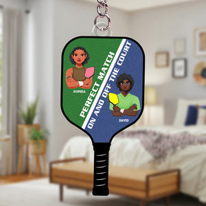 Personalized Gifts For Pickleball Couple Keychain 05totn051224pa-Homacus