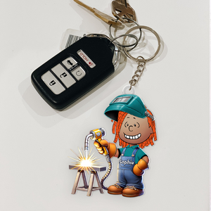 Personalized Gifts For Welder Keychain 03OHPU171224-Homacus