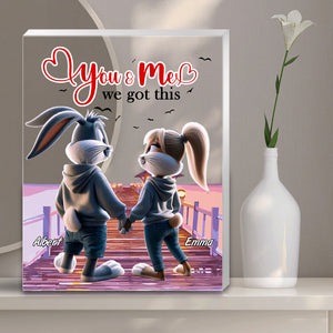 Personalized Gift For Couples Plaque You & Me We Got This 01KALU201224-Homacus