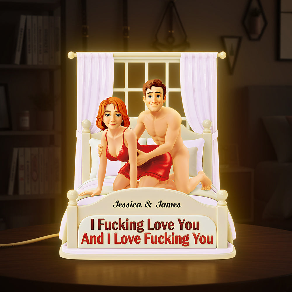 Playful Couple Light Box - Personalized Gift For Couples 03HUTA051225