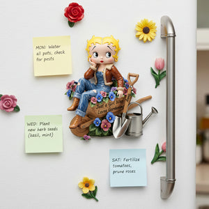 Gardening Girl Fridge Magnet - Personalized Gifts For Gardeners 06palu091225-Homacus