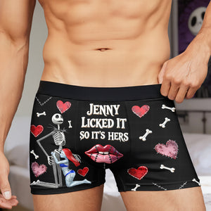 Naughty Couple Men's Boxers - Personalized Gifts For Him 06ohqn261225-Homacus