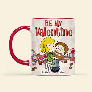 Personalized Gifts For Couple Be My Valentine Accent Mug 05XQQN291124HG-Homacus