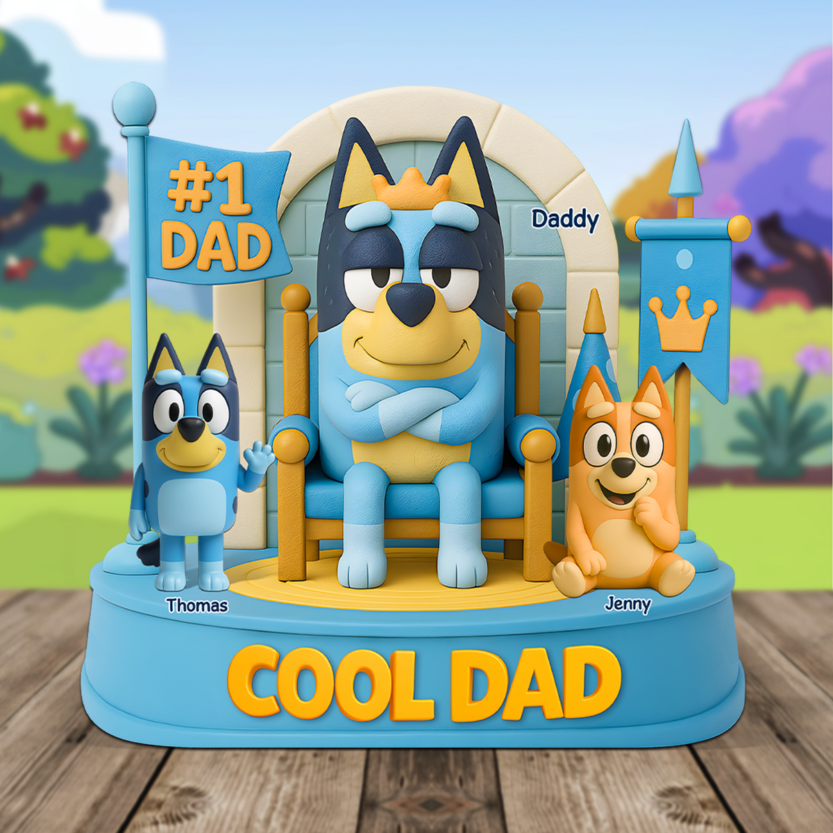 Dog Dad Plaque - Personalized Gifts For Dad 01napu090525-Homacus